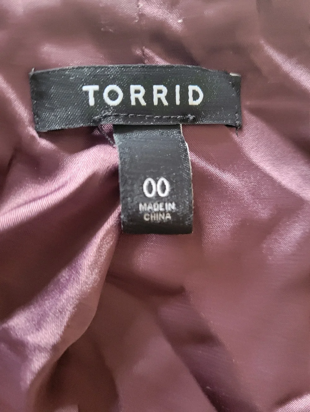 TORRID Mauve Blazer Open Front Structured Jacket Workwear Minimalist Size 00 - Picture 2 of 7